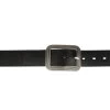 Thick Womens Belts | Black Full Grain Leather