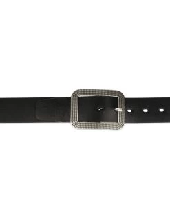 Thick Womens Belts | Black Full Grain Leather