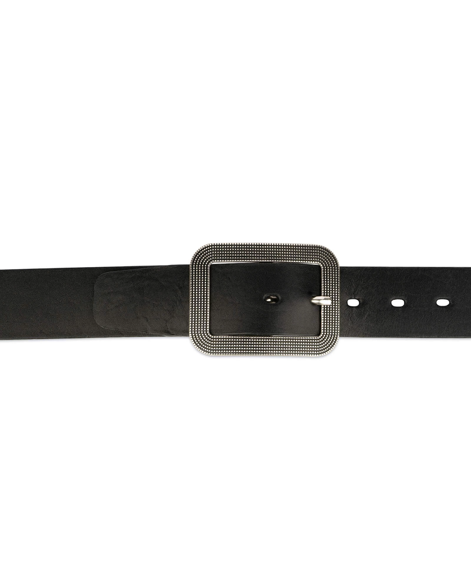 Thick Womens Belts | Black Full Grain Leather 5 Thick Womens Belts | Black Full Grain Leather - Image 3