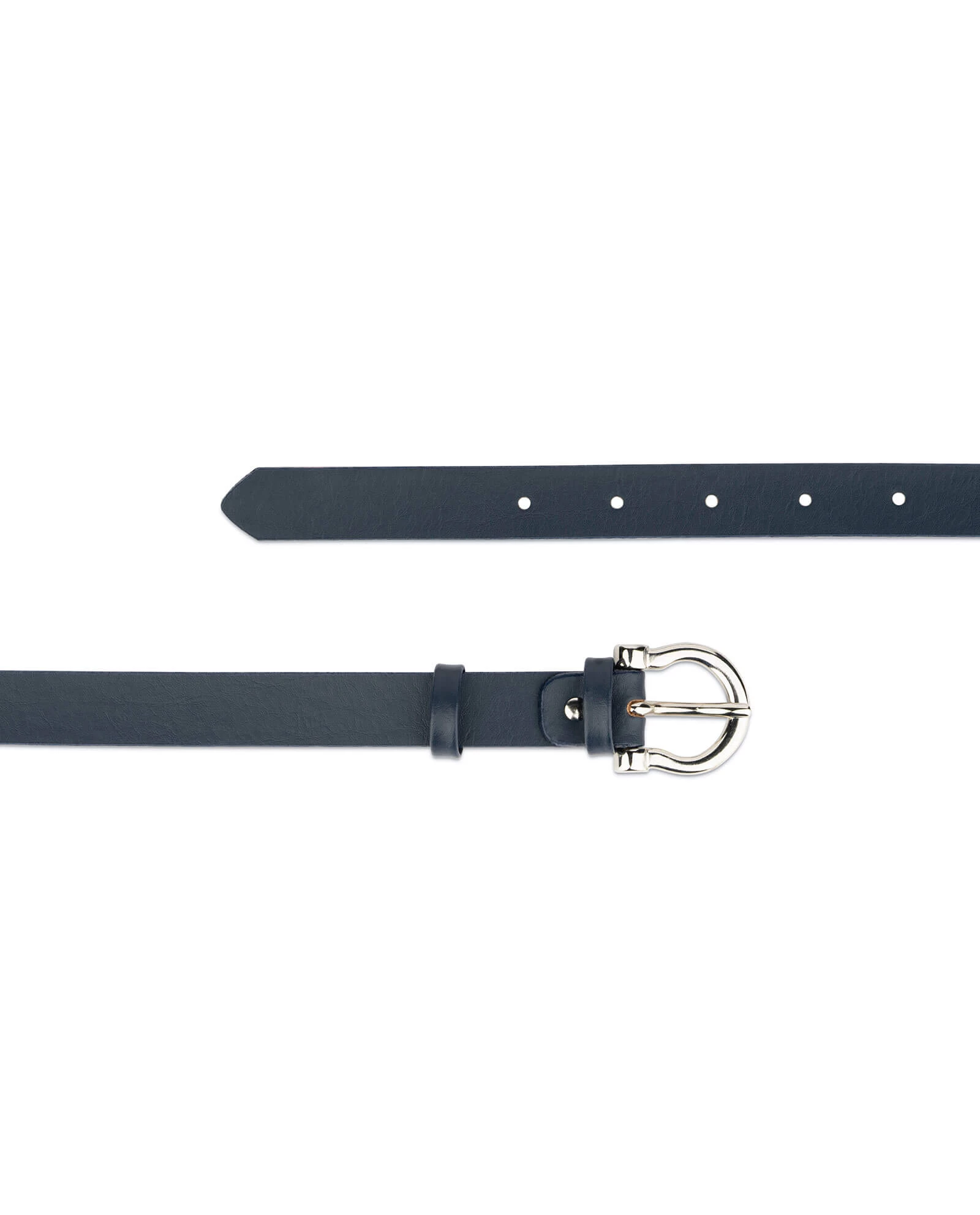 Thin Navy Blue Belt Womens