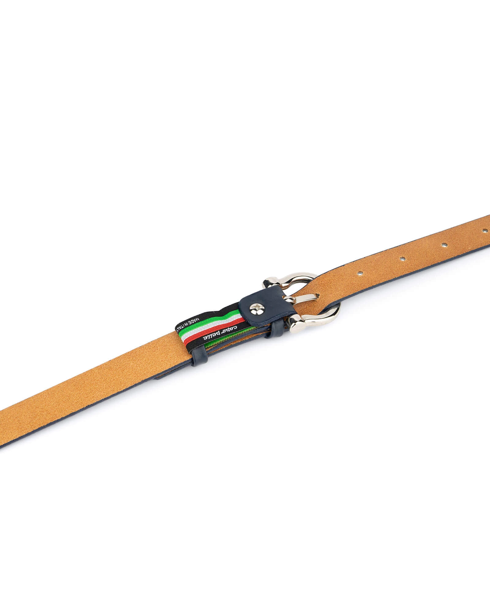 Thin Navy Blue Belt Womens 4 Thin Navy Blue Belt Womens - Image 3