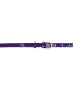 Belt Shop -Belt Shop thin womens purple belt genuine leather 2