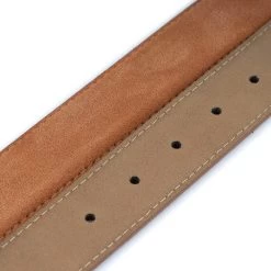 Tobacco Suede Belt Strap For Buckle Replacement -Belt Shop tobacco suede belt strap for buckle replacement 3