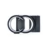 Two Circle Ratchet Belt Buckle Replacement Black Silver -Belt Shop two circle ratchet belt buckle replacement black silver 2