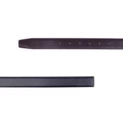 Vegan Black Brown Reversible Belt Strap 3.8 Cm -Belt Shop vegan black brown reversible belt strap 3.8 cm 2