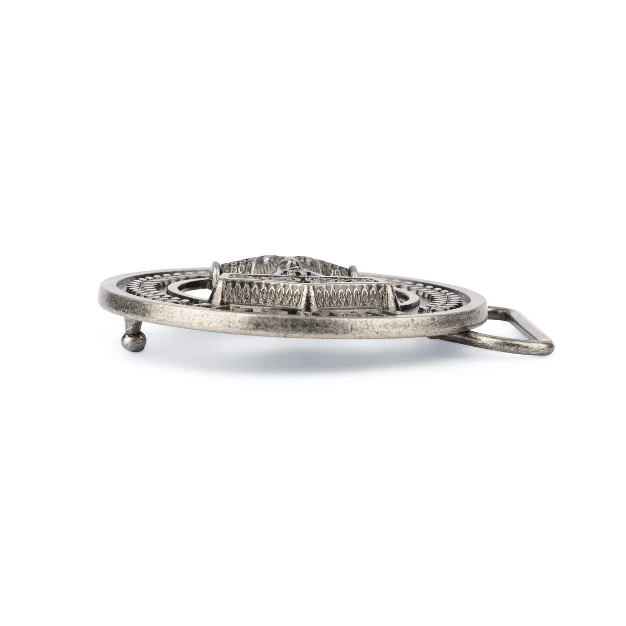 Viking Belt Buckle | Round Silver 40 Mm 3 Viking Belt Buckle | Round Silver 40 Mm