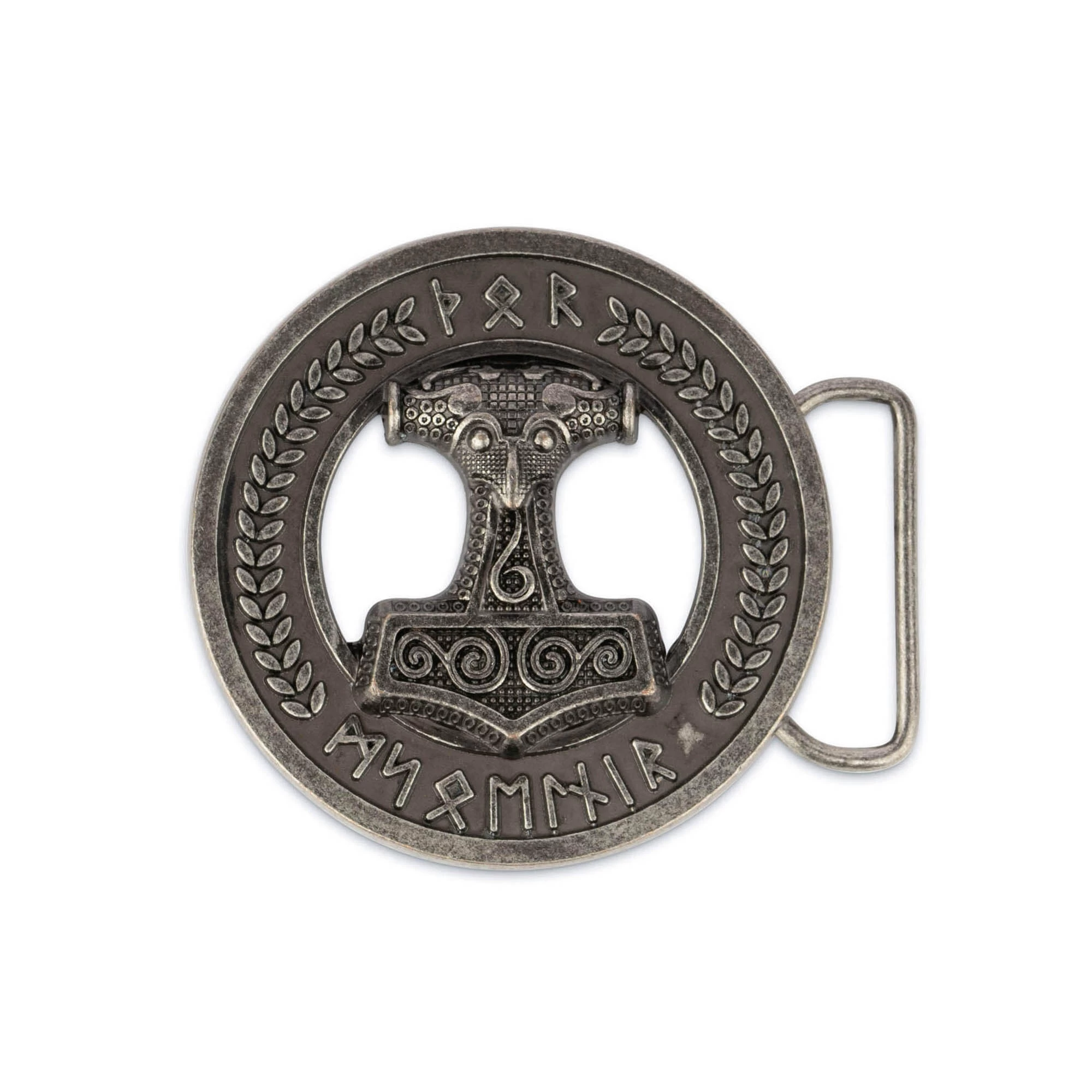Viking Belt Buckle | Round Silver 40 Mm 6 Viking Belt Buckle | Round Silver 40 Mm - Image 4
