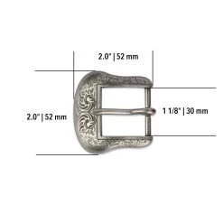 Western Belt Buckle | Silver 1 1/8 Inch -Belt Shop western belt buckle silver 1 1 8 inch 5 1