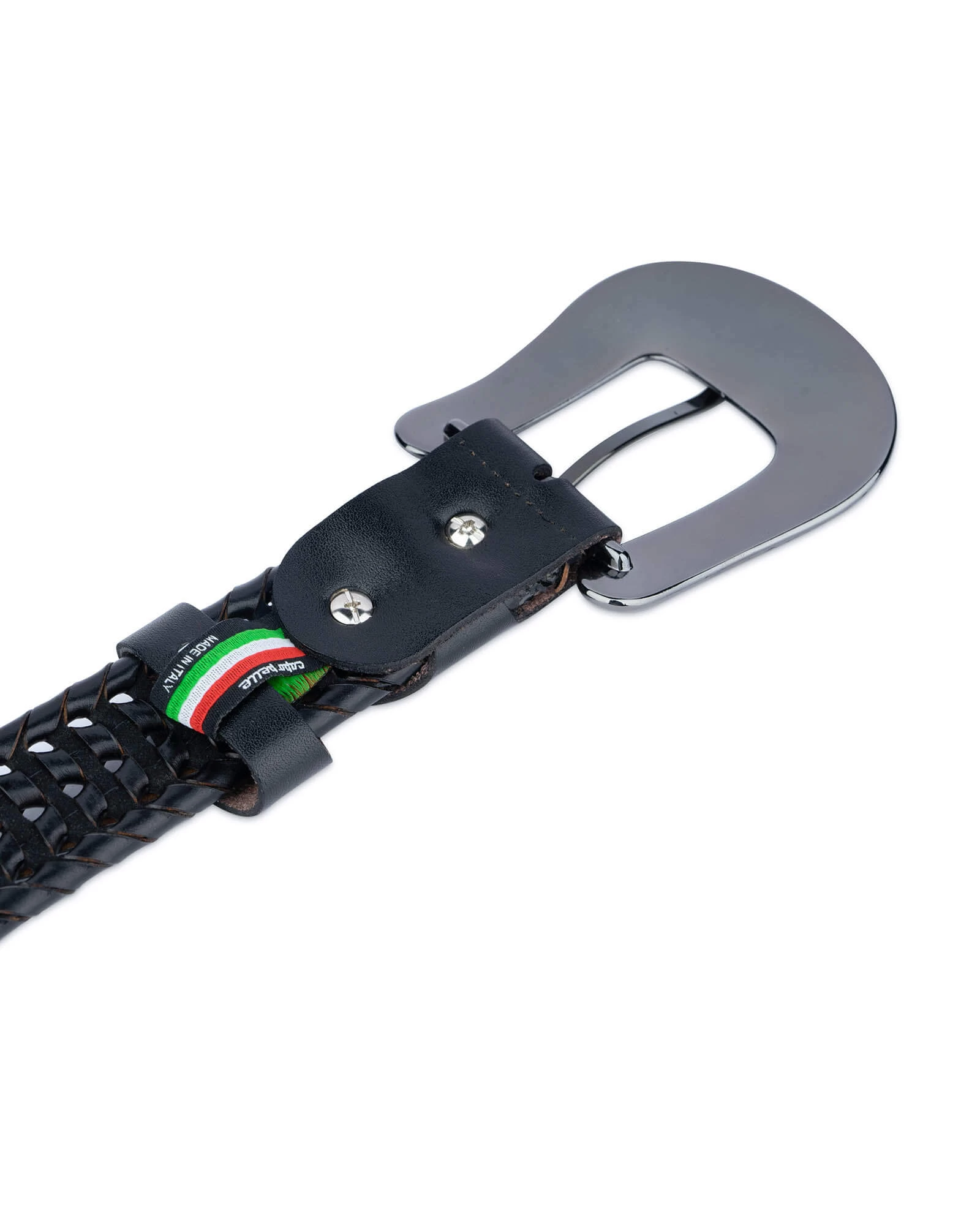 Western Braided Belt With Rhinestone Buckle – 3.5cm 5 Western Braided Belt With Rhinestone Buckle – 3.5cm - Image 3