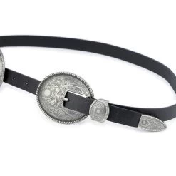 Western Double Buckle Belt Black Full Grain Leather 9 Western Double Buckle Belt Black Full Grain Leather -Belt Shop western double buckle belt black full grain leather 5 1