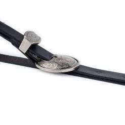 Western Double Buckle Belt Womens | Black Leather 1.5 Cm -Belt Shop western double buckle belt womens black leather 1.5 cm 5