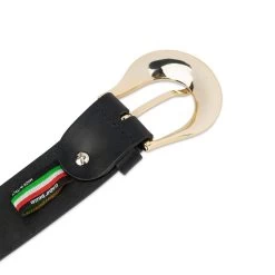 Western Women’s Black Belt With Gold Buckle -Belt Shop western womens black belt with gold buckle 75usd 4