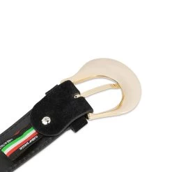 Western Women’s Black Suede Belt With Gold Buckle 8 Western Women’s Black Suede Belt With Gold Buckle -Belt Shop western womens black suede belt with gold buckle 75usd 4