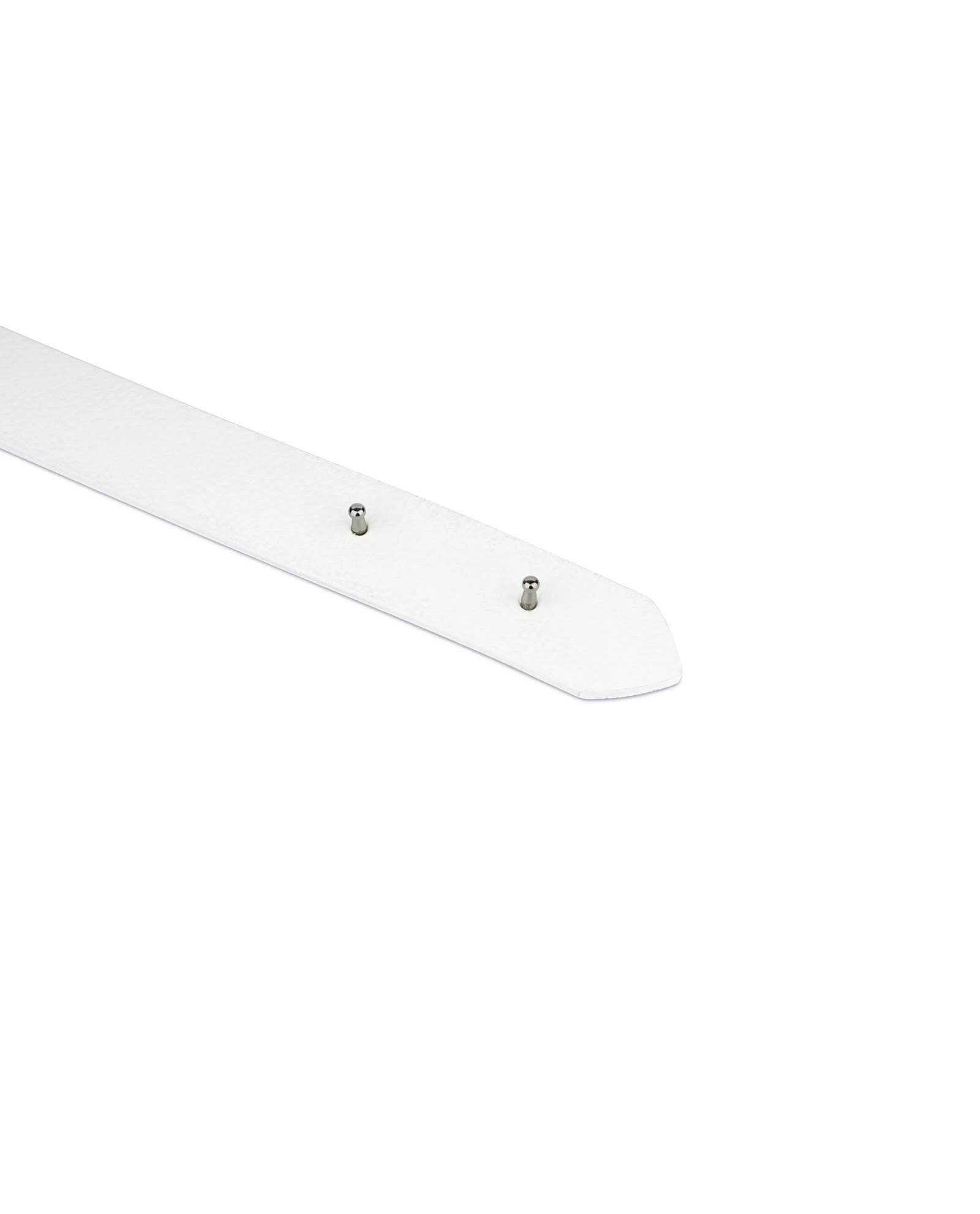 White Belt Mens Without Buckle 6 White Belt Mens Without Buckle - Image 4