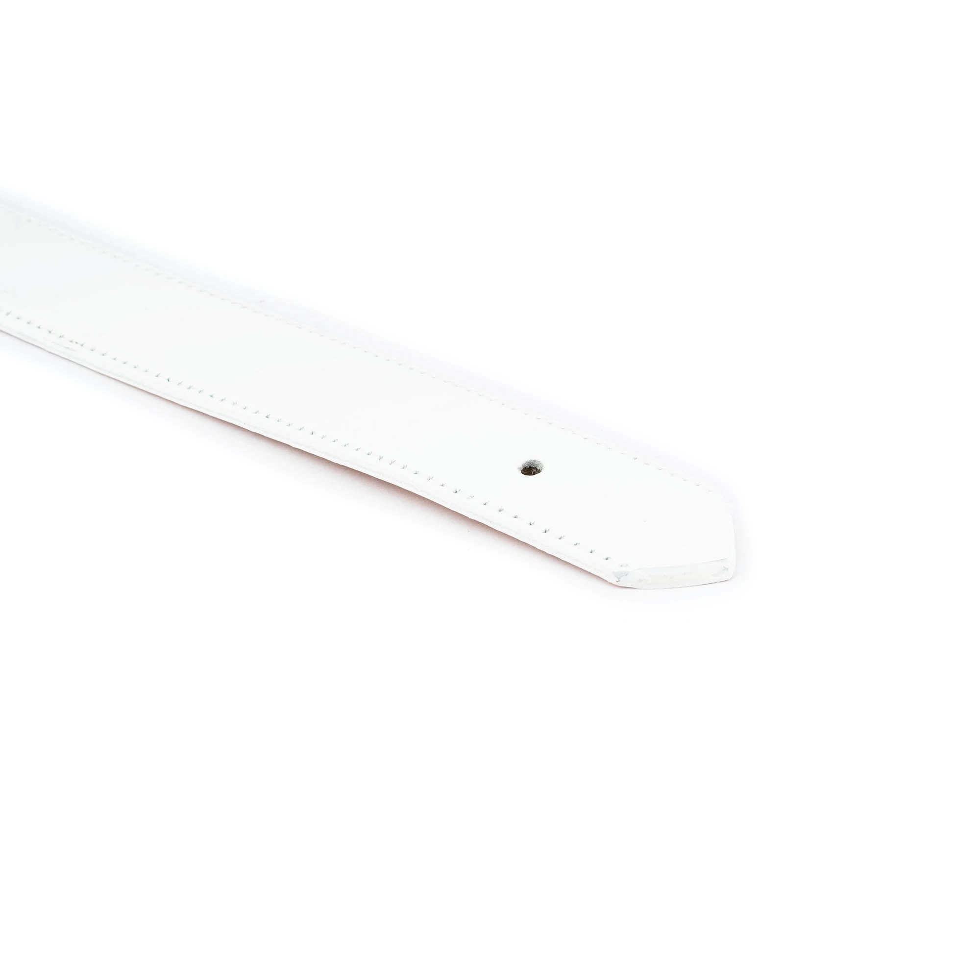 White Belt Strap For Buckle 3.0 Cm 4 White Belt Strap For Buckle 3.0 Cm - Image 2