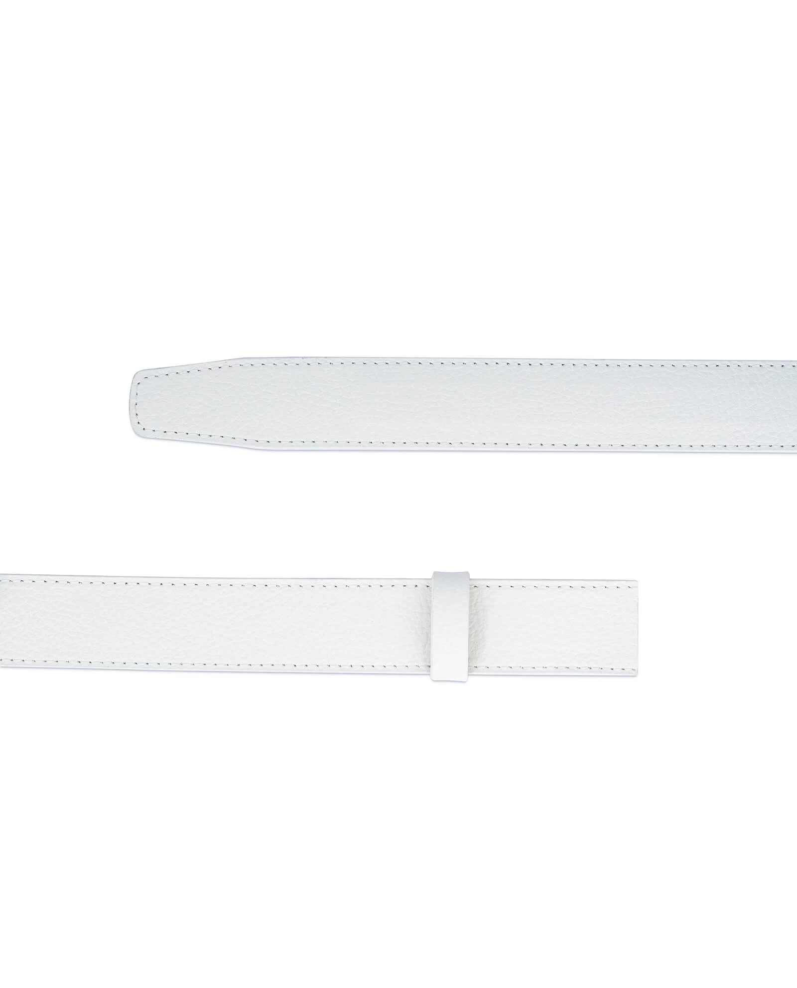 White Leather Ratchet Belt Strap 35 Mm 3 White Leather Ratchet Belt Strap 35 Mm