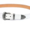 White Western Belt Double Buckle | Womens 3.0 Cm 2 White Western Belt Double Buckle | Womens 3.0 Cm -Belt Shop white western belt double buckle womens 3.0 cm 2