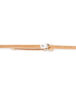 White Western Belt With Gold Buckle 15 Mm -Belt Shop white western belt with gold buckle 15 mm WEDO15RSGD 4