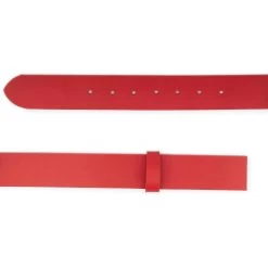 Wide Red Leather Belt Strap Replacement 4.0 Cm
