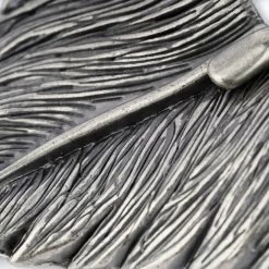 Feather Belt Buckle 2 Piece Set | Silver Solid Metal 10 Feather Belt Buckle 2 Piece Set | Silver Solid Metal -Belt Shop women leaf belt buckle 2 piece set solid metal 4