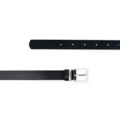 Women’s Belt Black Leather 1 Inch