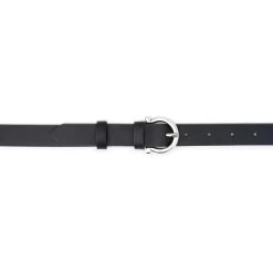 Women’s Black Leather Belt With Horseshoe Buckle 11 Women’s Black Leather Belt With Horseshoe Buckle -Belt Shop women s black leather belt with horseshoe buckle 4