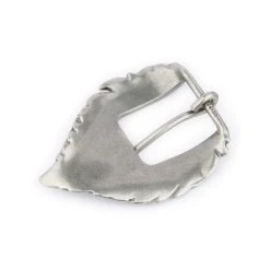 Womens Belt Buckle Western Silver Feather 30 Mm