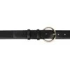 Womens Black Belt With Gold Buckle | 35 Mm Circle -Belt Shop womens black belt with gold buckle 35 mm circle 28 40 65usd 2