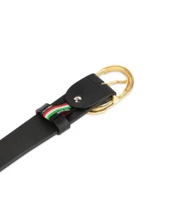 Women’s Black Belt With Gold Buckle | Full Grain Leather 8 Women’s Black Belt With Gold Buckle | Full Grain Leather -Belt Shop womens black belt with gold buckle full grain leather 1