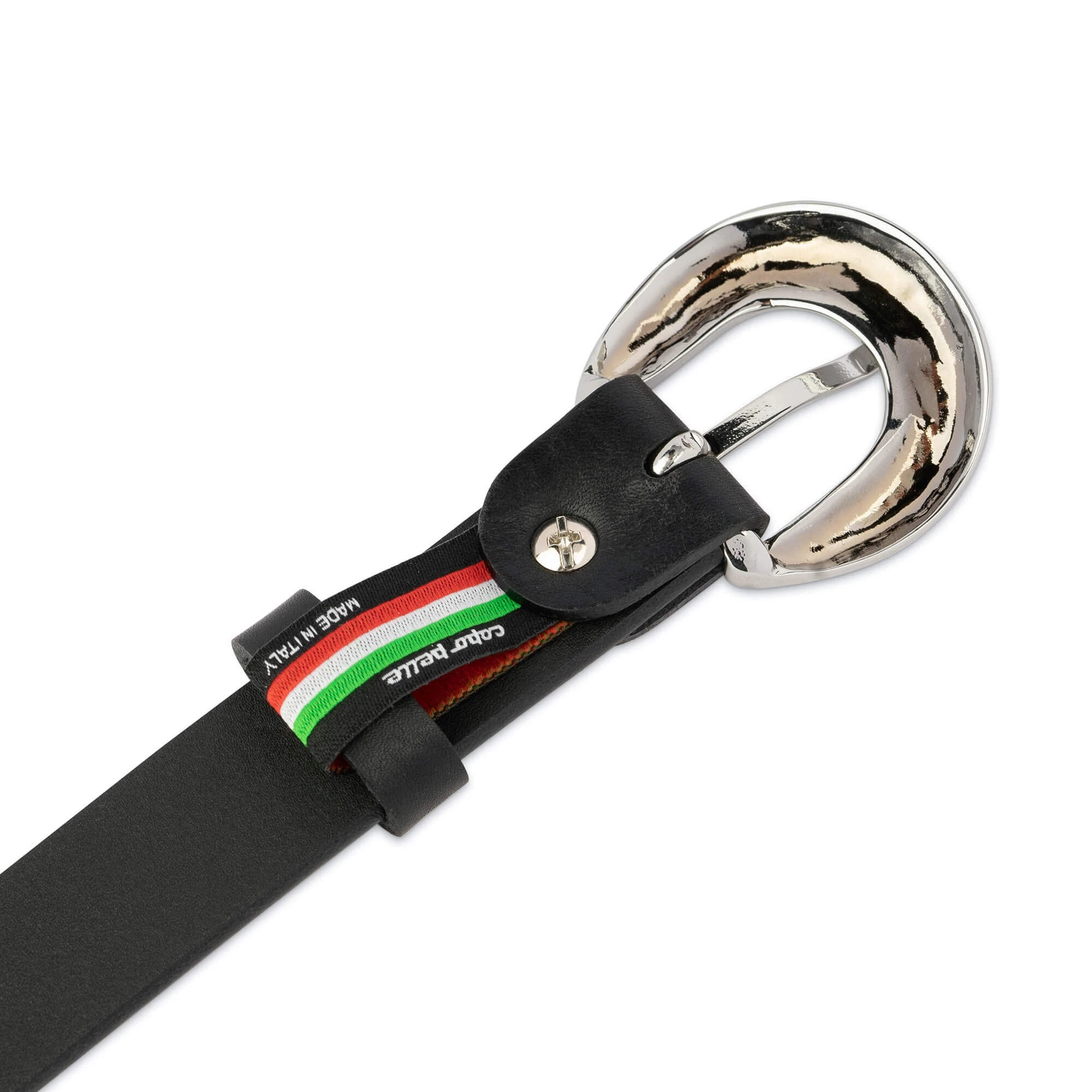 Women’s Black Belt With Silver Buckle 5 Women’s Black Belt With Silver Buckle - Image 3