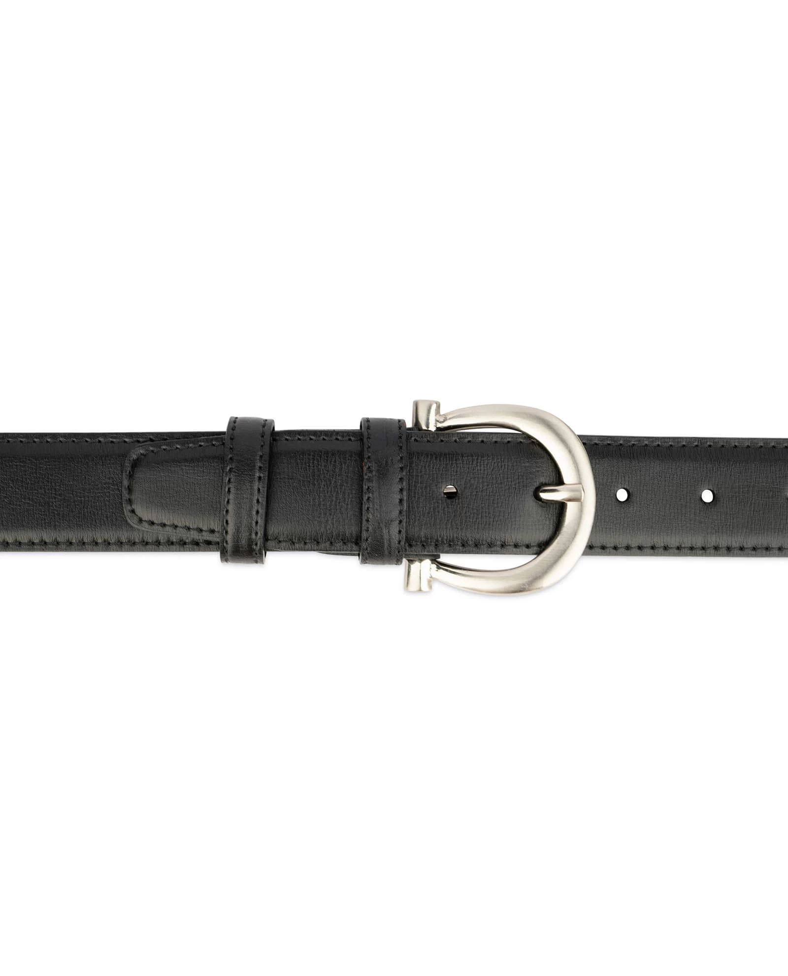 Women’s Black Leather Belt With Stylish Buckle 4 Women’s Black Leather Belt With Stylish Buckle - Image 2