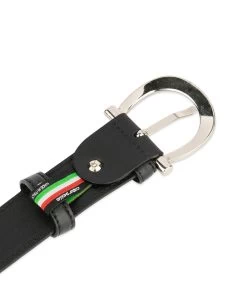 Women’s Black Leather Belt With Stylish Buckle 8 Women’s Black Leather Belt With Stylish Buckle -Belt Shop womens black leather belt with stylish buckle 4