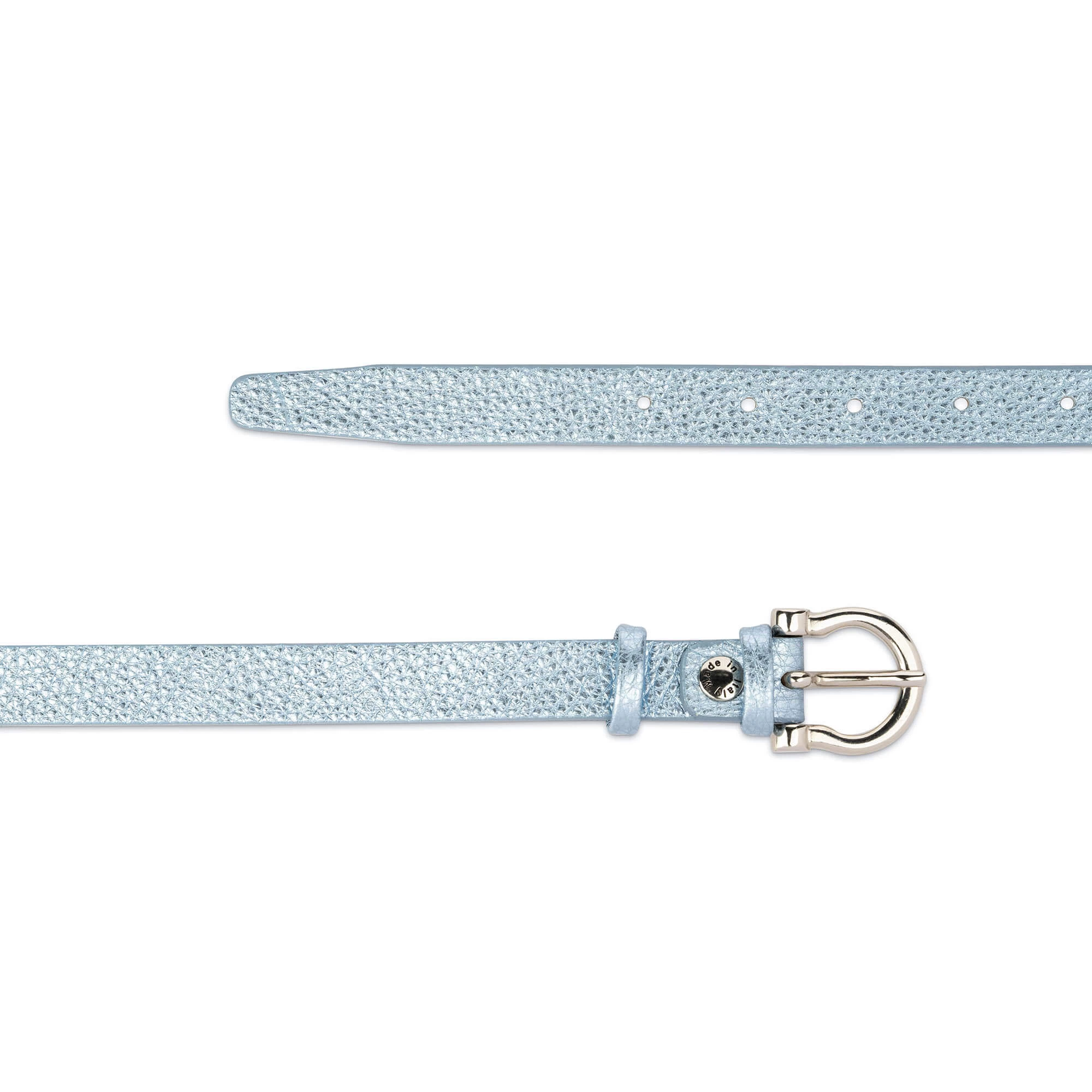 Womens Blue Silver Belt With Horse Shoe Buckle 4 Womens Blue Silver Belt With Horse Shoe Buckle - Image 2