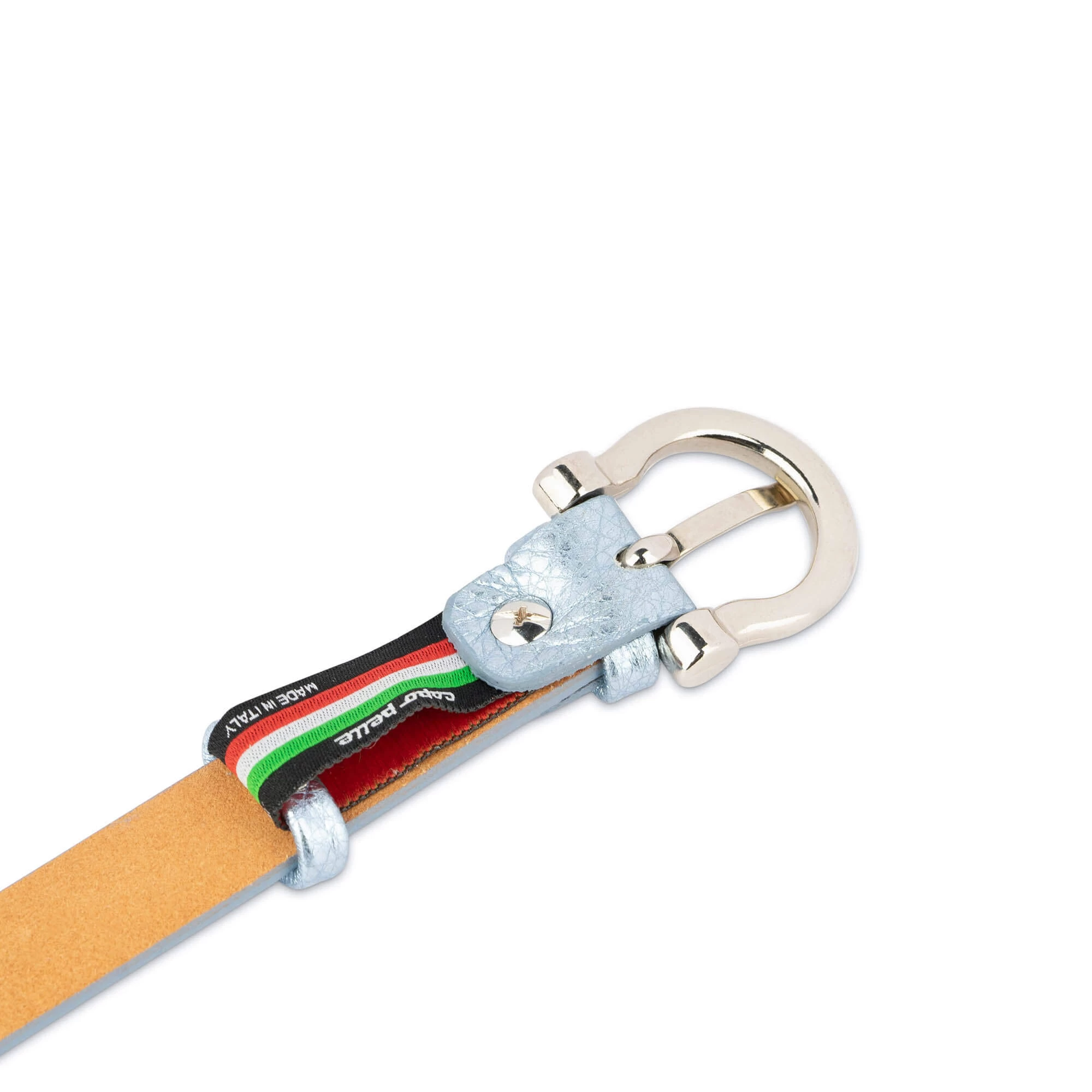 Womens Blue Silver Belt With Horse Shoe Buckle 5 Womens Blue Silver Belt With Horse Shoe Buckle - Image 3