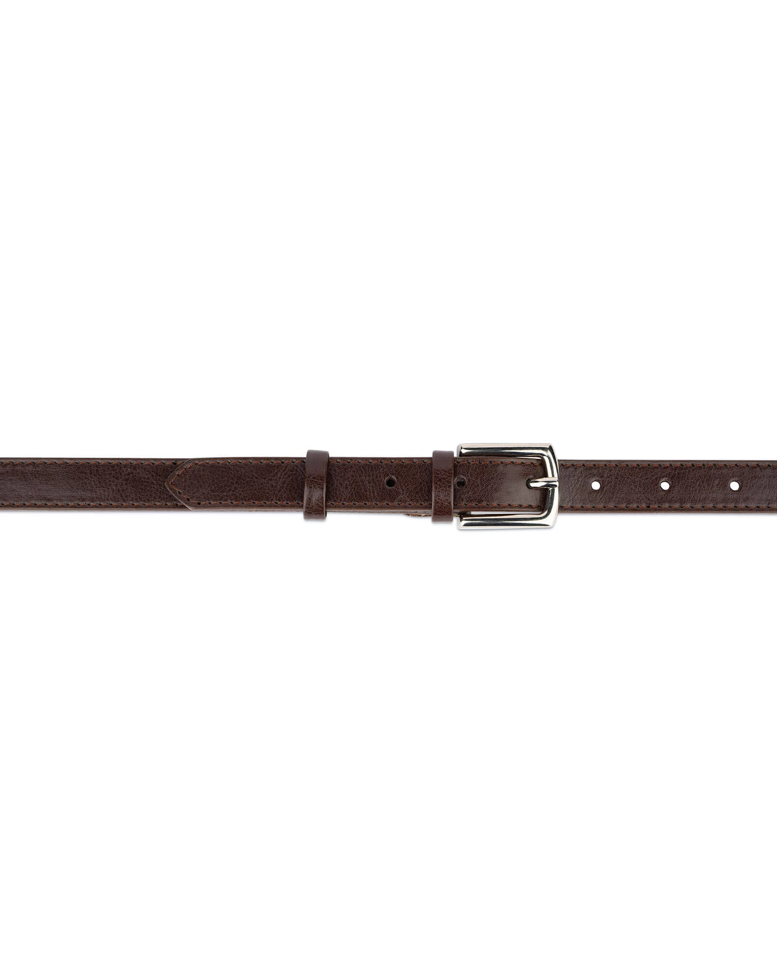 Womens Brown Leather Belt 2.0 Cm 4 Womens Brown Leather Belt 2.0 Cm - Image 2