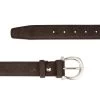 Women’s Brown Suede Belt With Italian Buckle -Belt Shop womens brown suede belt with italian buckle 3