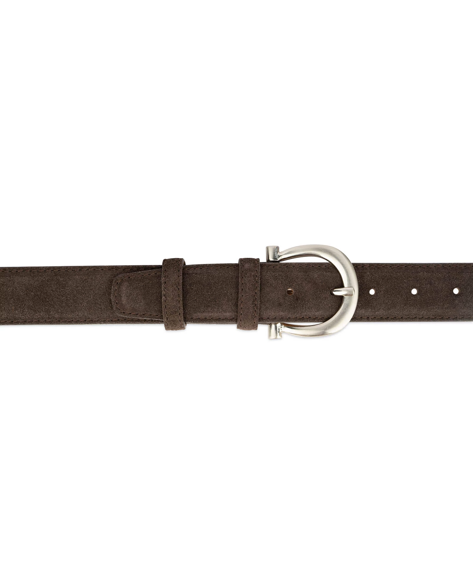 Women’s Brown Suede Belt With Italian Buckle 4 Women’s Brown Suede Belt With Italian Buckle - Image 2