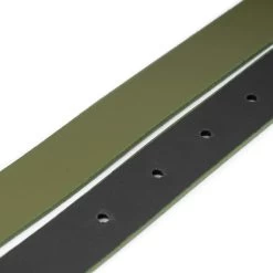 Womens Khaki Green Belt With Buckle – Genuine Leather -Belt Shop womens khaki green belt with buckle genuine leather 5