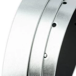 Womens Leather Silver Belt 1 Inch -Belt Shop womens leather silver belt 1 inch 7