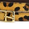 Womens Leopard Belt With Brass Buckle -Belt Shop womens leopard belt with brass buckle 2