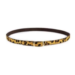 Womens Leopard Belt With Brass Buckle -Belt Shop womens leopard belt with brass buckle 7