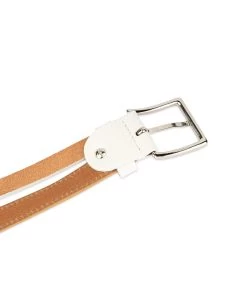 Womens Multi Color Belt Beige White -Belt Shop womens multi color belt beige white 5
