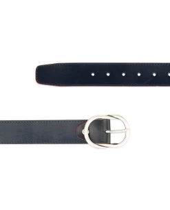 Womens Navy Belt With Red Edges