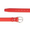 Womens Red Leather Belt With Italian Buckle 1 Womens Red Leather Belt With Italian Buckle -Belt Shop womens red leather belt with italian buckle 3 1