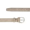 Womens Taupe Belt With Italian Buckle -Belt Shop womens taupe belt with italian buckle 3