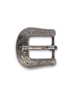 Womens Western Belt Buckle | Silver Antique 15mm