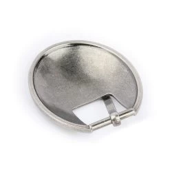 Womens Western Belt Buckle Silver Oval 15 Mm