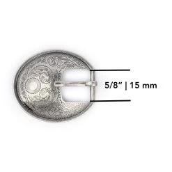 Womens Western Belt Buckle Silver Oval 15 Mm -Belt Shop womens western belt buckle silver oval 15 mm 5