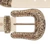 Womens Western Taupe Belt With Copper Crystal Buckle 1 Womens Western Taupe Belt With Copper Crystal Buckle -Belt Shop womens western taupe belt with copper crystal buckle copy