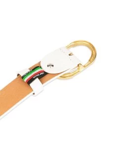 Womens White Belt With Gold Buckle -Belt Shop womens white belt with gold buckle 4